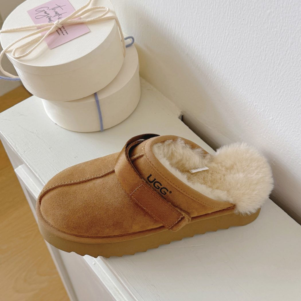 AUSTRALIAN SHEPHERD® Cozeln Sheepskin Slingback Platform Slippers AS 2111