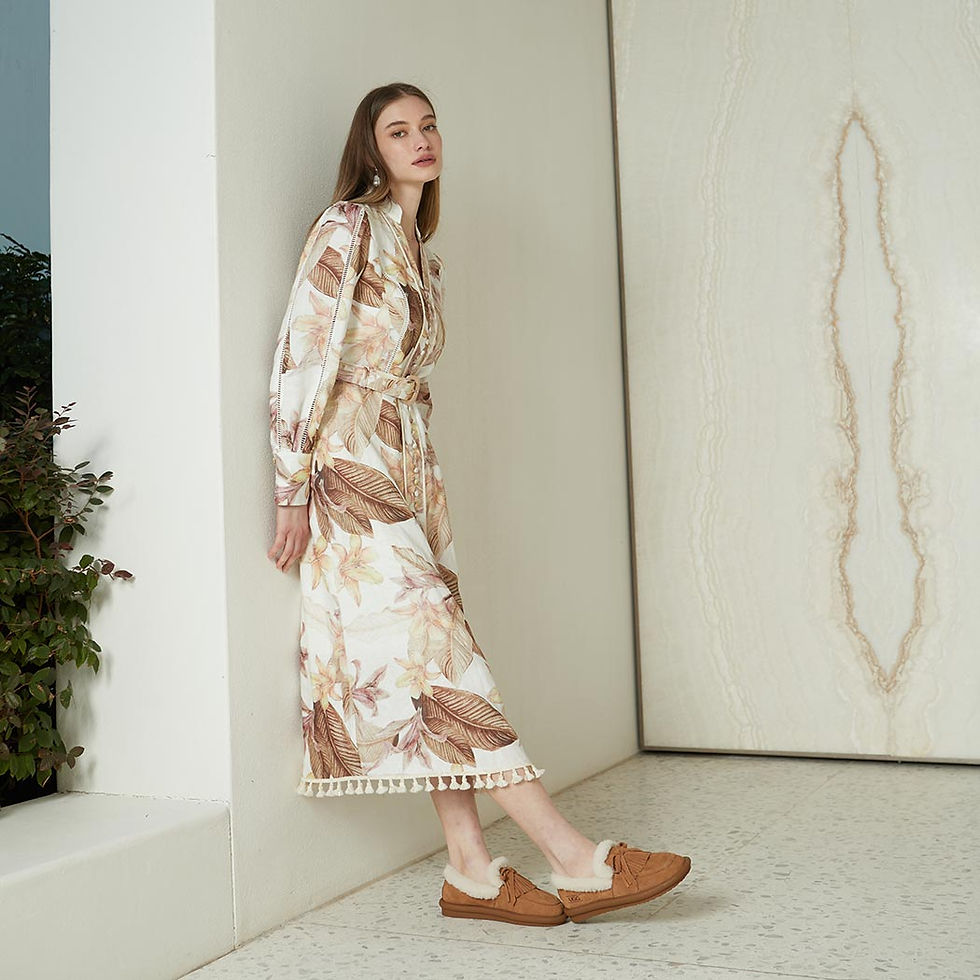 OZWEAR UGG Deanna Tassel Loafer OB 825