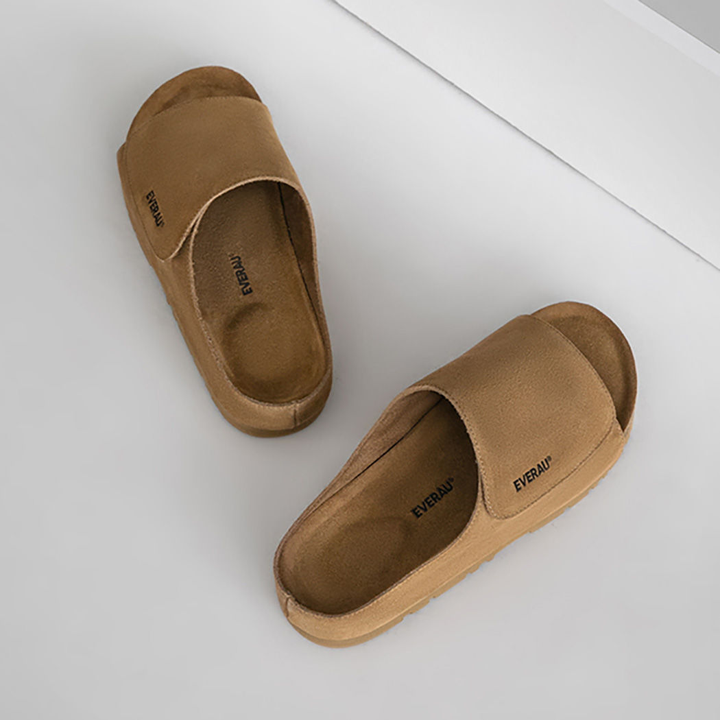 EVERAU® Men Adjustable Embossed Slip-on Summer Slides Justice EA 2051