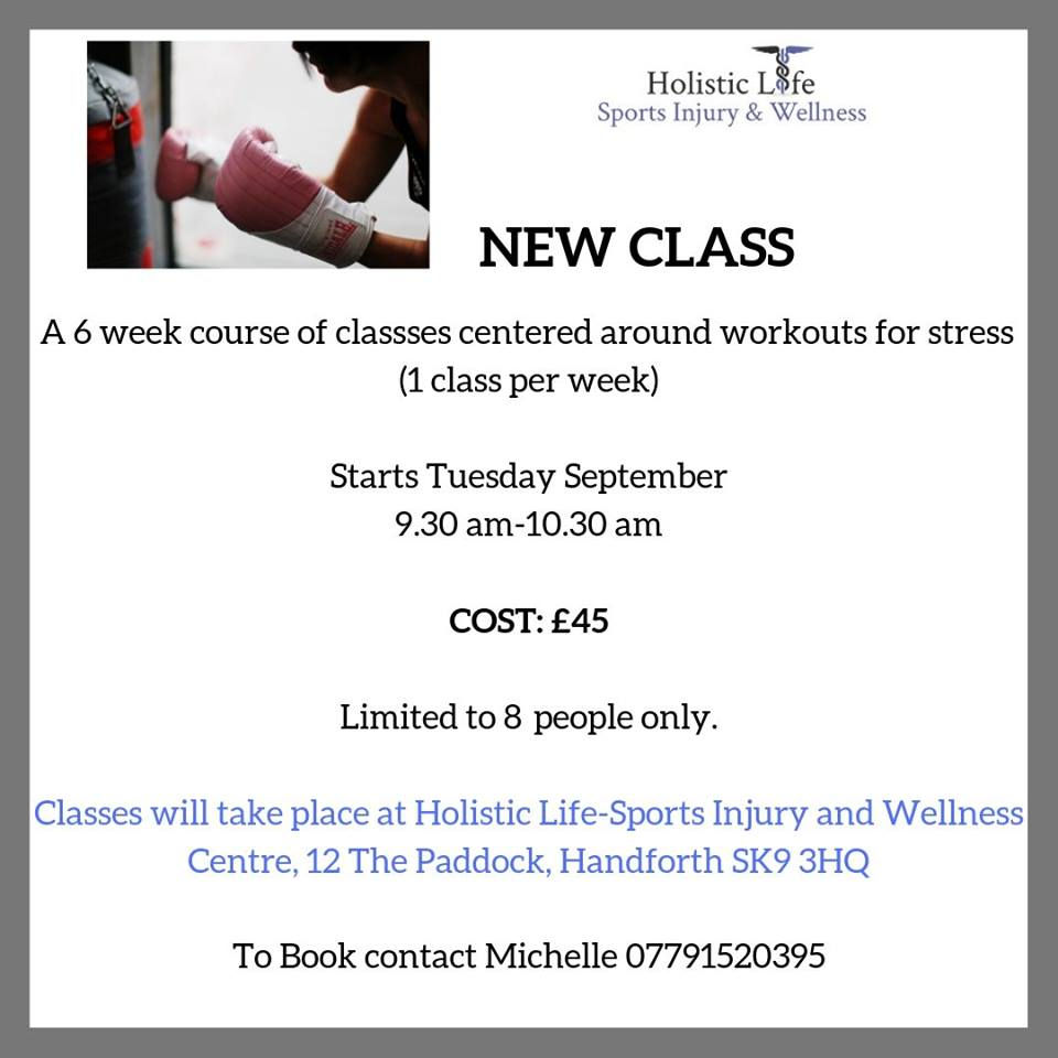 New De stress fitness class