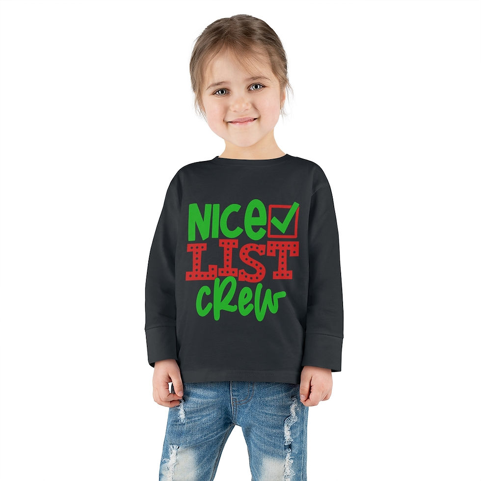 Thumbnail: Nice List Crew -Toddler Long Sleeve Tee