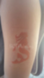 temporary airbrush tattoo |mermaid #SCFPainting #airbrush