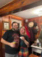 Tyler and Keturah posing for a picture after their engagement
