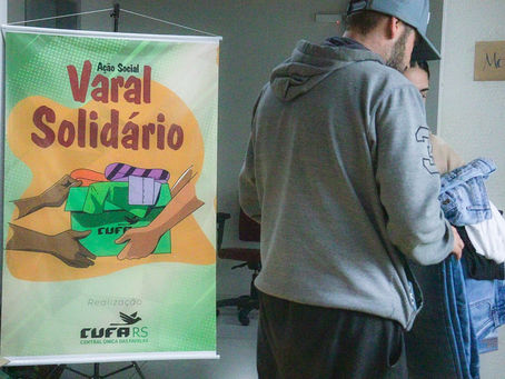 Varal Solidário no Centro da Juventude Viamão