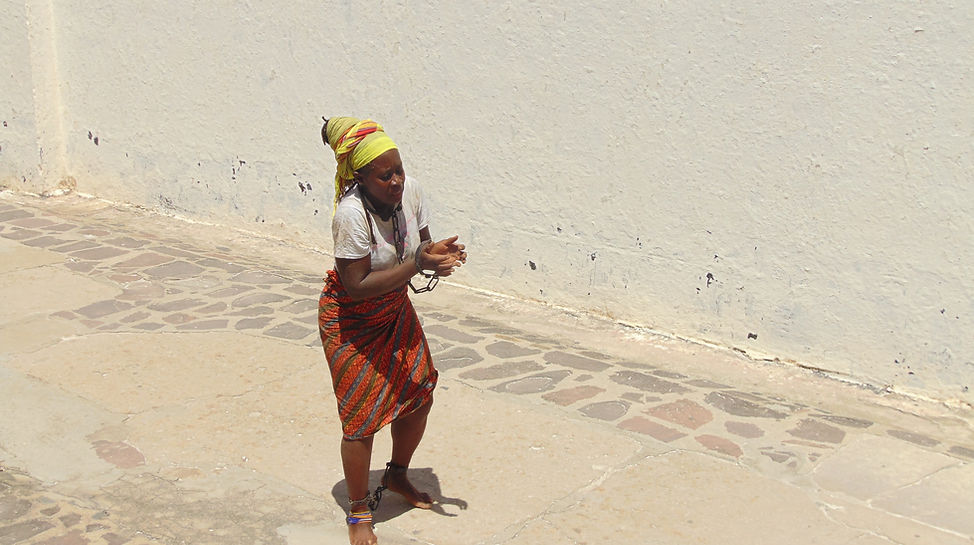 Ama Oforiwaa Aduonum Walking with my ancestor feet burning in the sun