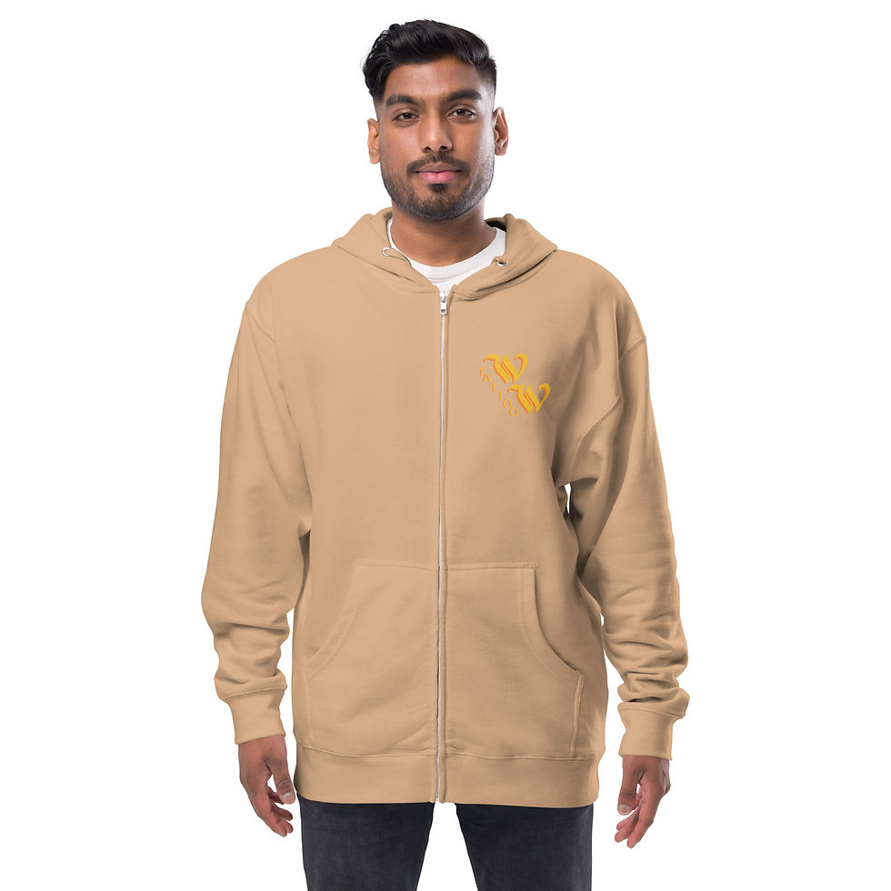 Thumbnail: UNISEX FLEECE ZIP UP HOODIE