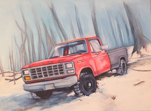 16x20 watercolor painting on canvas by professional artist Michael Lude