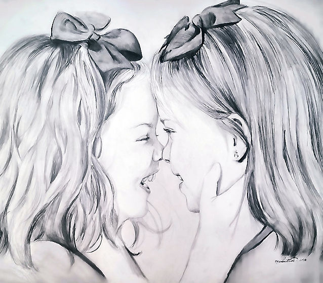 Commissioned Pencil portrait by MJL Entwined Art's Artist Michael Lude