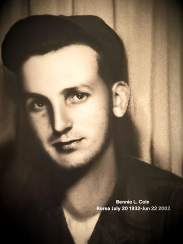 Veteran Bennie L. Cole on the MJL Veteran's Freedom Mural by Michael & Jennifer Lude.