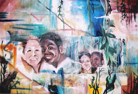 Oil on 24x36 inch canvas. #2 in grouping 1-5, Series I (A New Beginning) #1 in 30 in overall series FAITH, Family, and Forever Collection by Artist Michael J. Lude