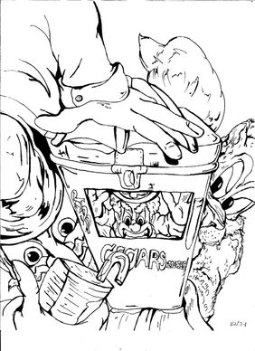 Hatman & Indigo, Back to the Beginning Inked Panel Sketches by Michael Lude