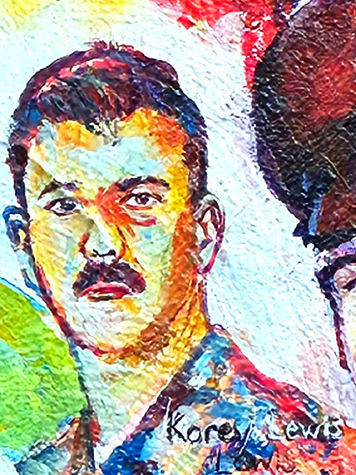 Veteran Korey Lewis MJL Veteran's Freedom Mural painted by Michael J. Lude