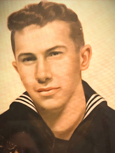 Veteran Peter Schillace on the MJL Veteran's Freedom Mural by Michael & Jennifer Lude.
