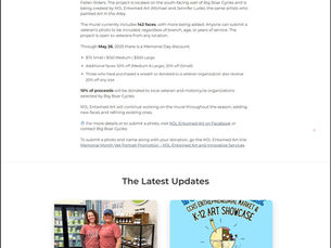 Veteran’s Freedom Mural in Progress