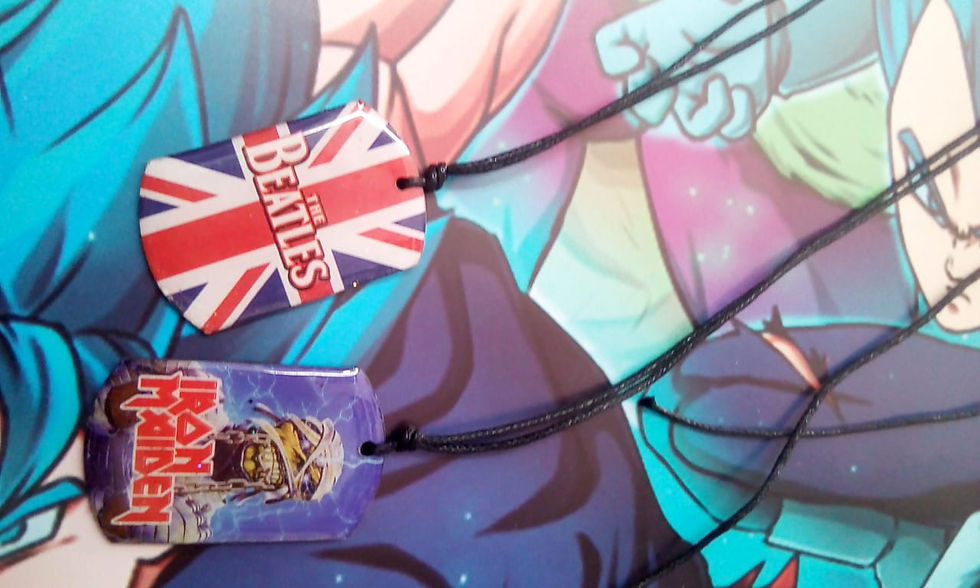 Miniatura: Collar en madera resinado