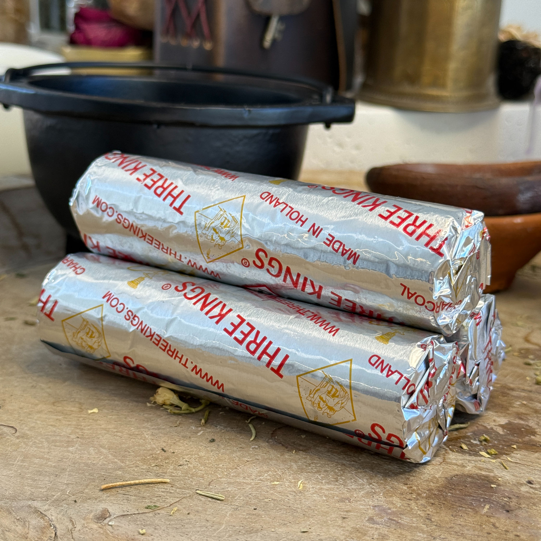 Self-Lighting Charcoal Discs – 3 Rolls