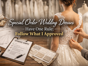 Special order wedding dresses only work when everyone follows the approved sample and specs. Here’s how I manage approvals, changes, and quality—without the chaos.