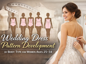 A manufacturing-ready framework for wedding dress pattern development by body type (ages 25–34): measurement standards, block engineering, corset support, skirt balance, 3D validation, and QC controls that reduce alterations and protect reorders.