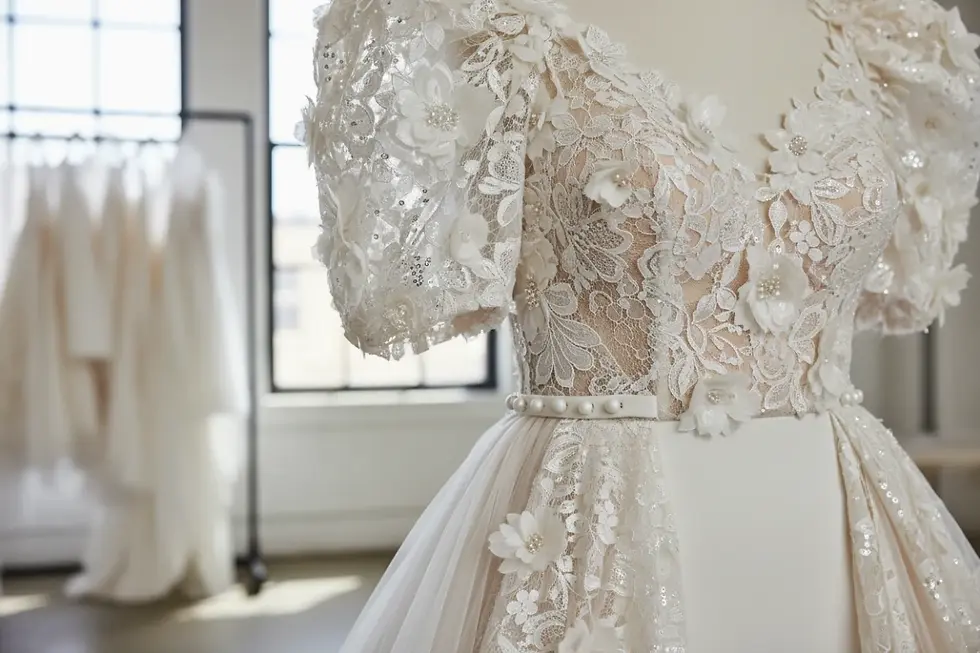 Abito da sposa trasformabile con maniche staccabili
