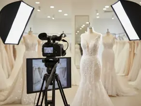 Estudio de grabación profesional para wedding dress video sample approval en Huasha
