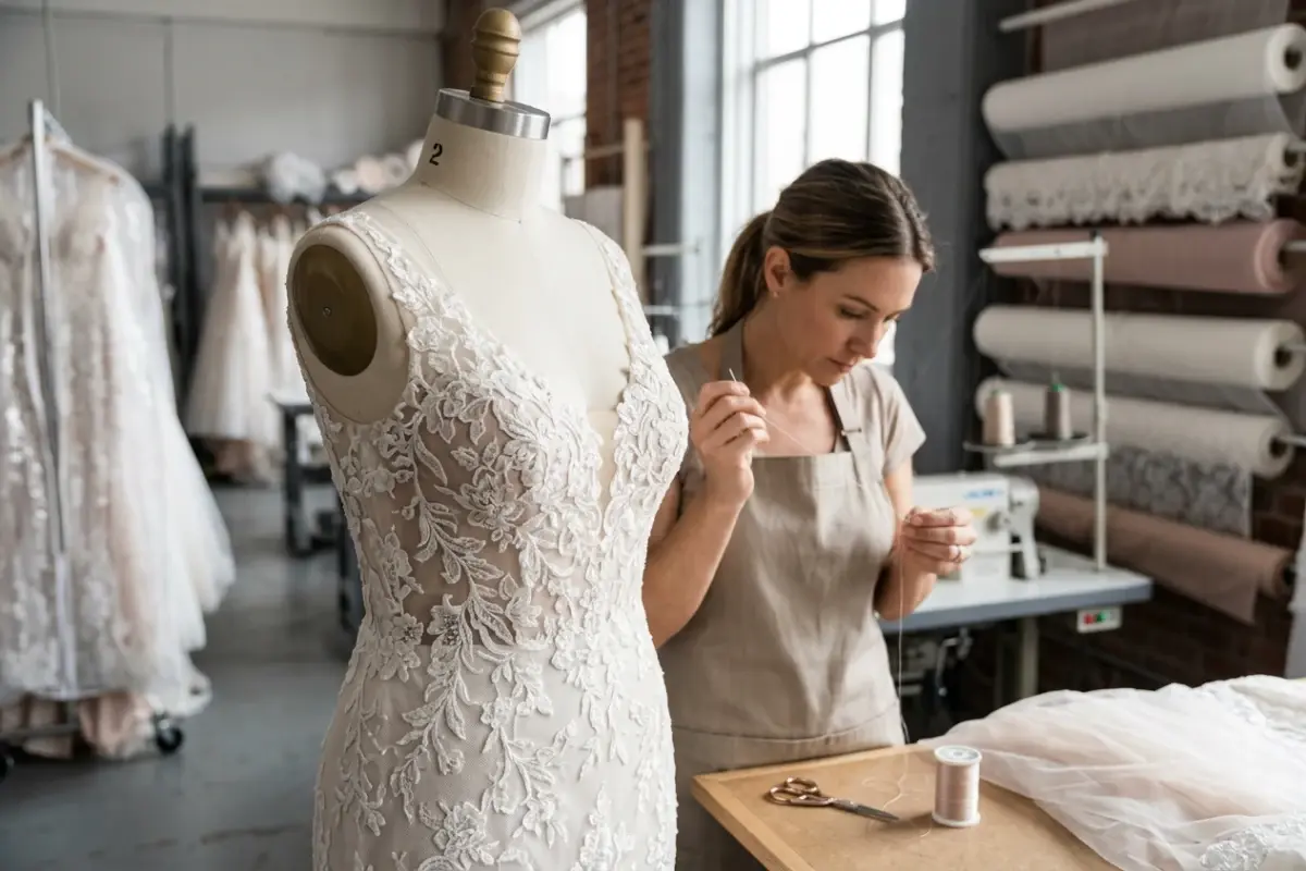 Brautkleid Modifikationen in der Fabrik sicher umsetzen