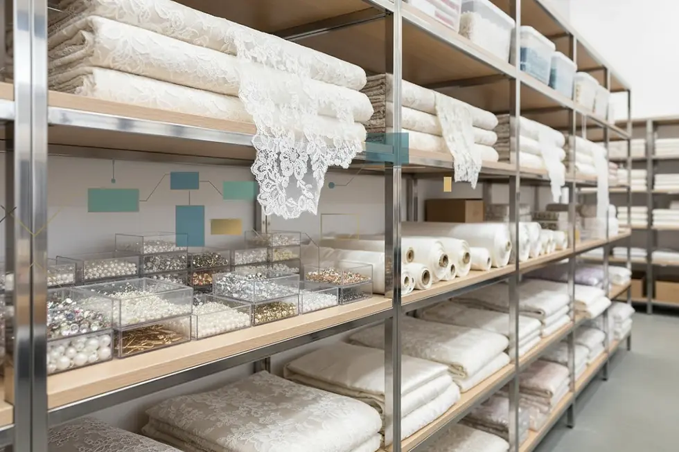 Inventario de seguridad de tejidos finos para la mitigación de riesgos en cadena de suministro de novias
