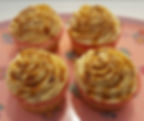 hruškový cupcakes s karamelovým krémem