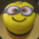 mimoň-kávový korpus, vanilkový krém