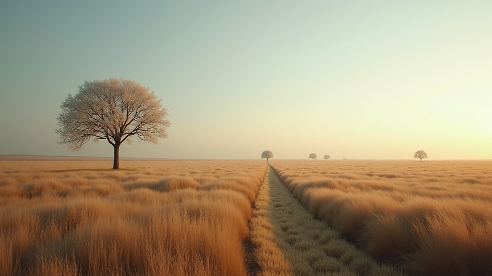 Wide angle view of a serene landscape in Starke