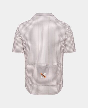 Thumbnail: Café Du Cycliste ClaudineUnisex Jersey OysterGrey Vichy