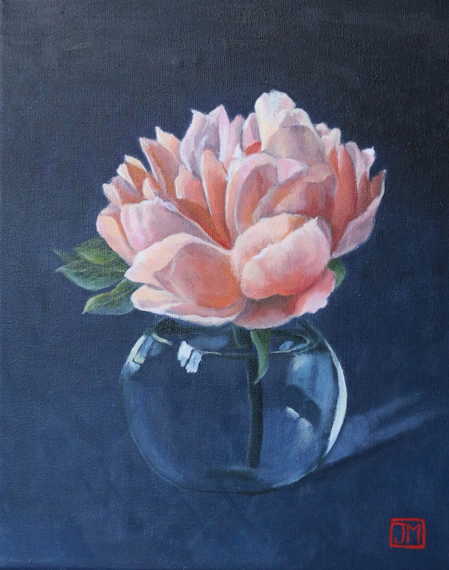 Klein geluk VIII - olieverf op linnen - 24x30cm