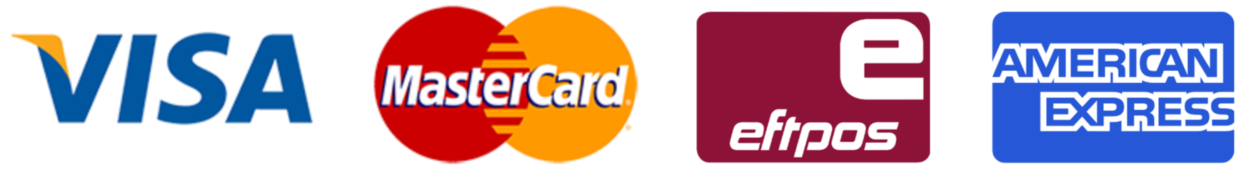 Credit cards accepted
