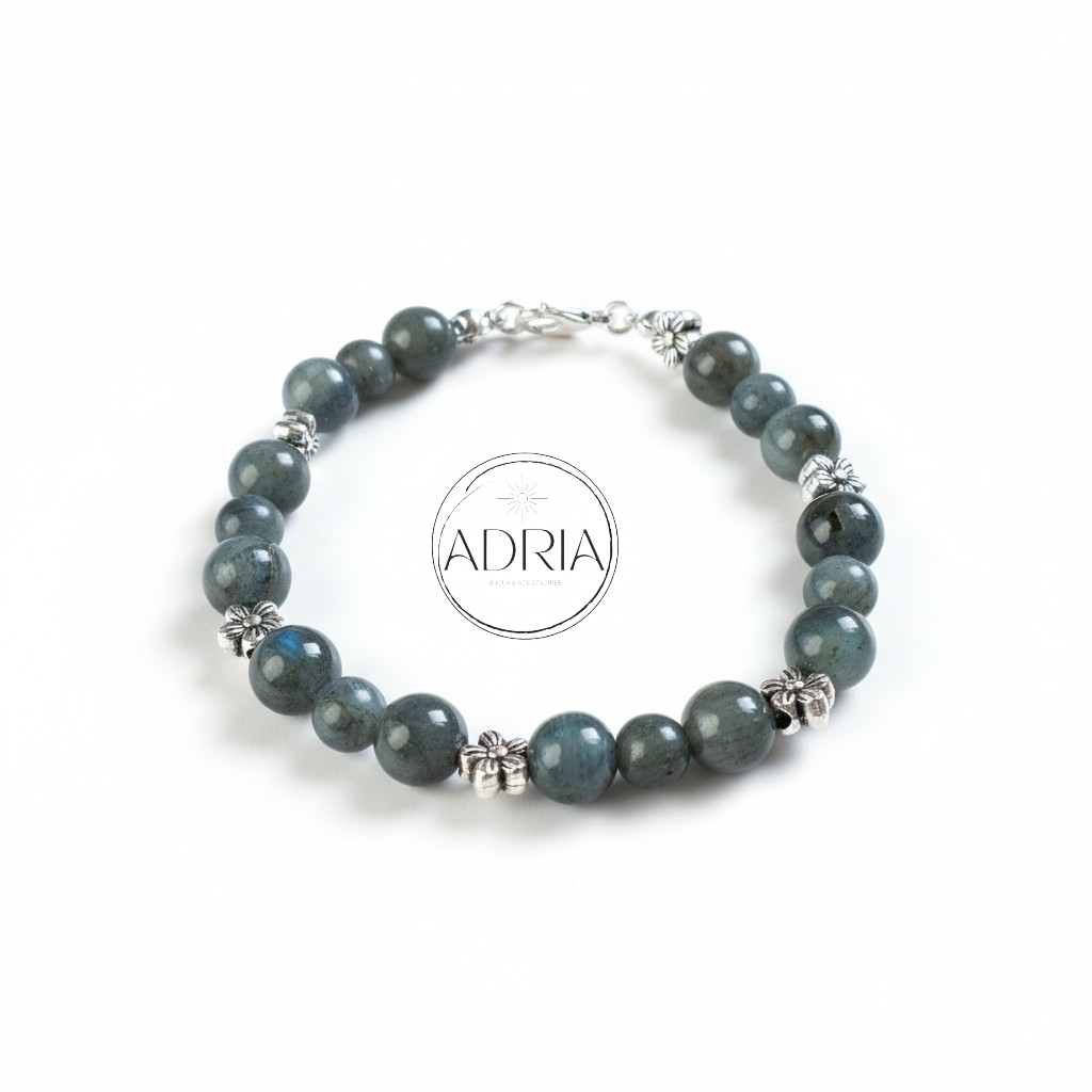 Bracelet pour femme en perles de Labradorite ref: LAB02