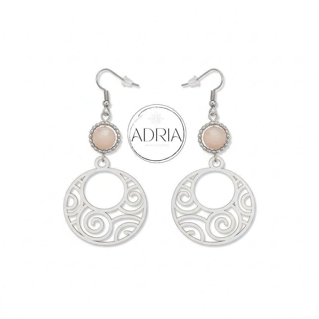 Boucles d'oreilles pour femme en perles du Soleil -  ref: PDS01