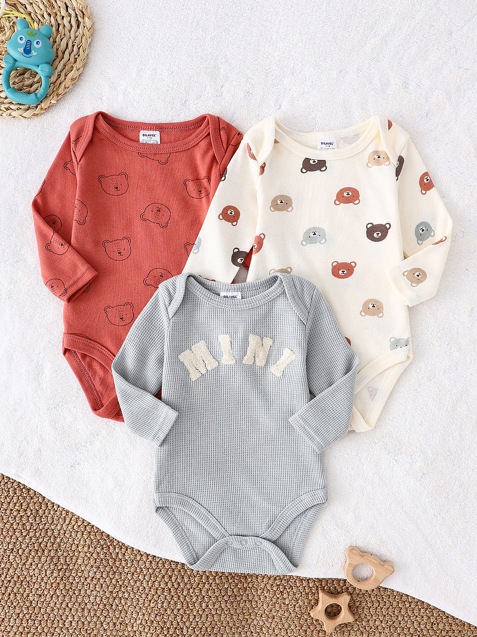 Thumbnail: Baby boy onesie 3PCS New style baby boy clothes Spring/Autumn long-sleeved onesi