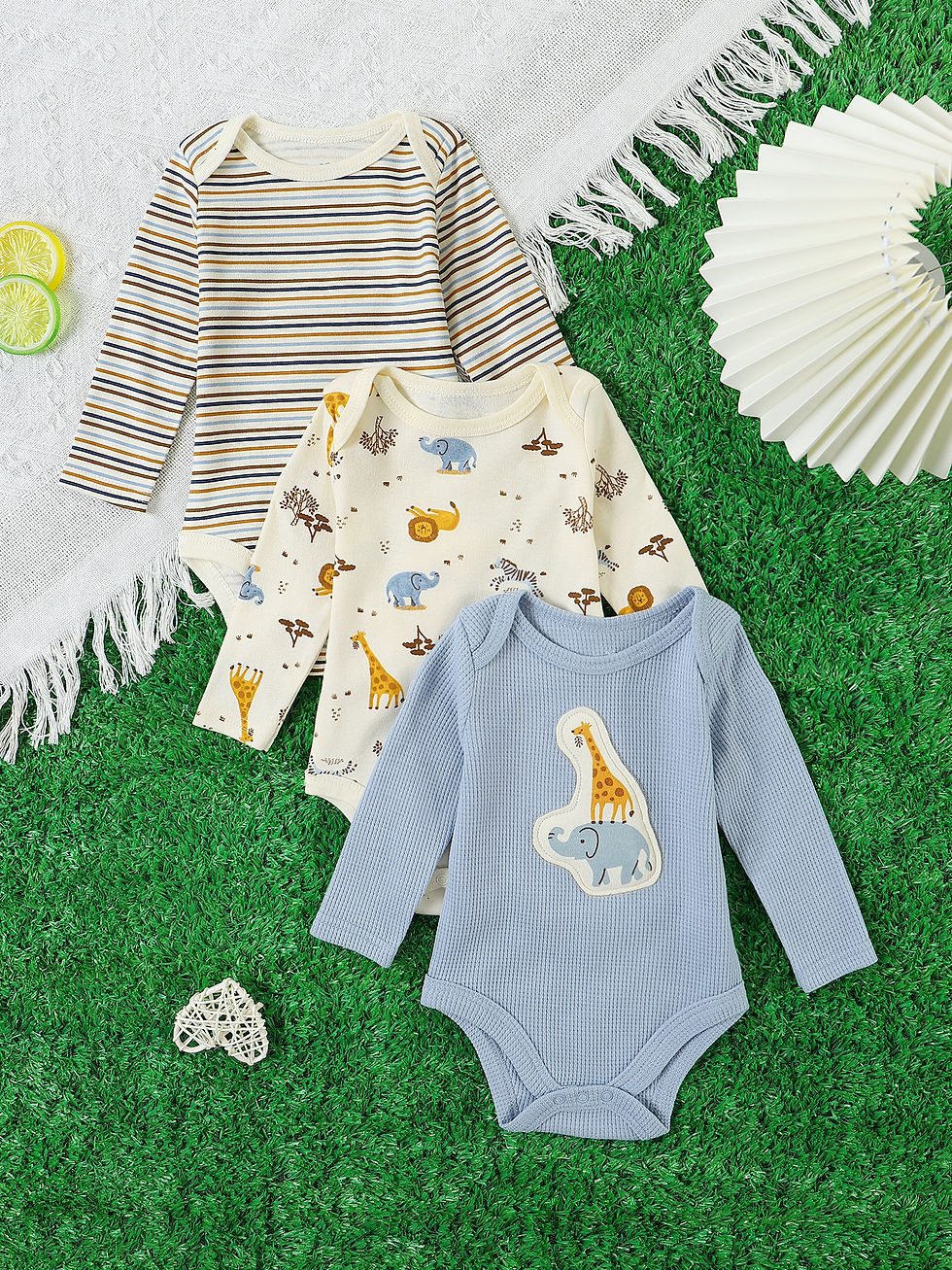 Thumbnail: Baby boy onesie 3PCS New style baby boy clothes Spring/Autumn long-sleeved onesi