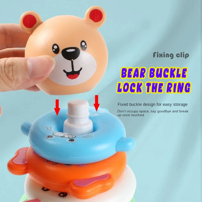 Thumbnail: New Baby Toys 0-12 Montns Puzzle Pyramid Tower Cup Stacking Toys Montessori Educ