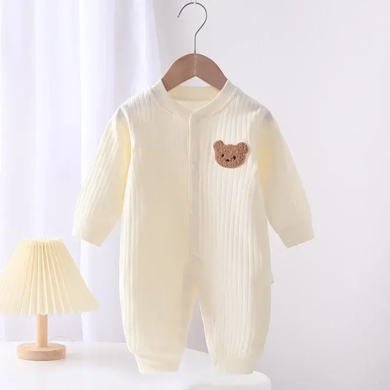 Thumbnail: Autumn Baby Clothes Bodysuit&One Pieces Boys Girls Newborn Rompers Solid Color 1