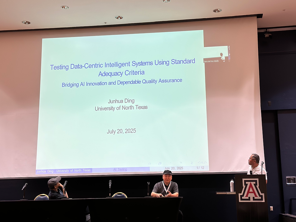 Dr. Junhua Ding at the panel