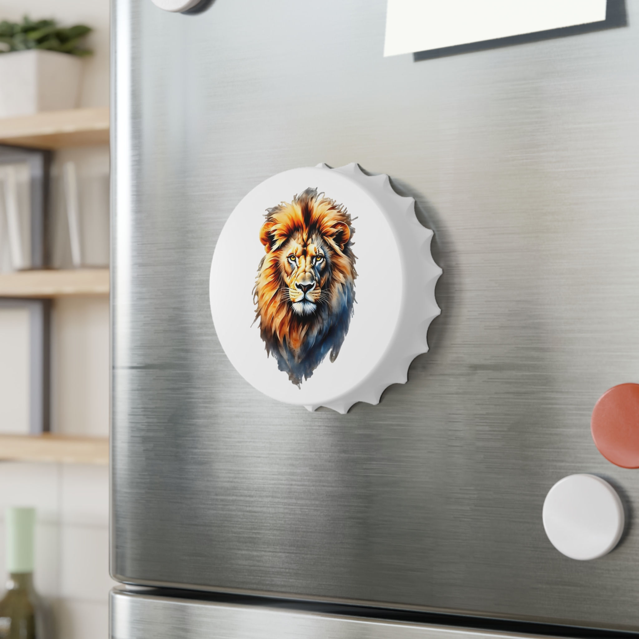 Lion's Head Fridge Magnet Bottle Opener