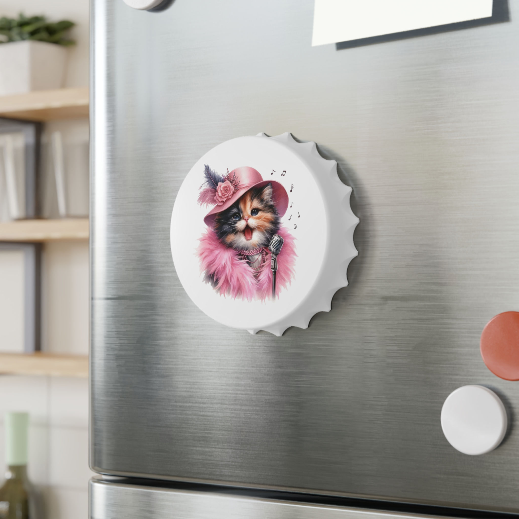 Baby Cali Cat Fridge Magnet Bottle Opener