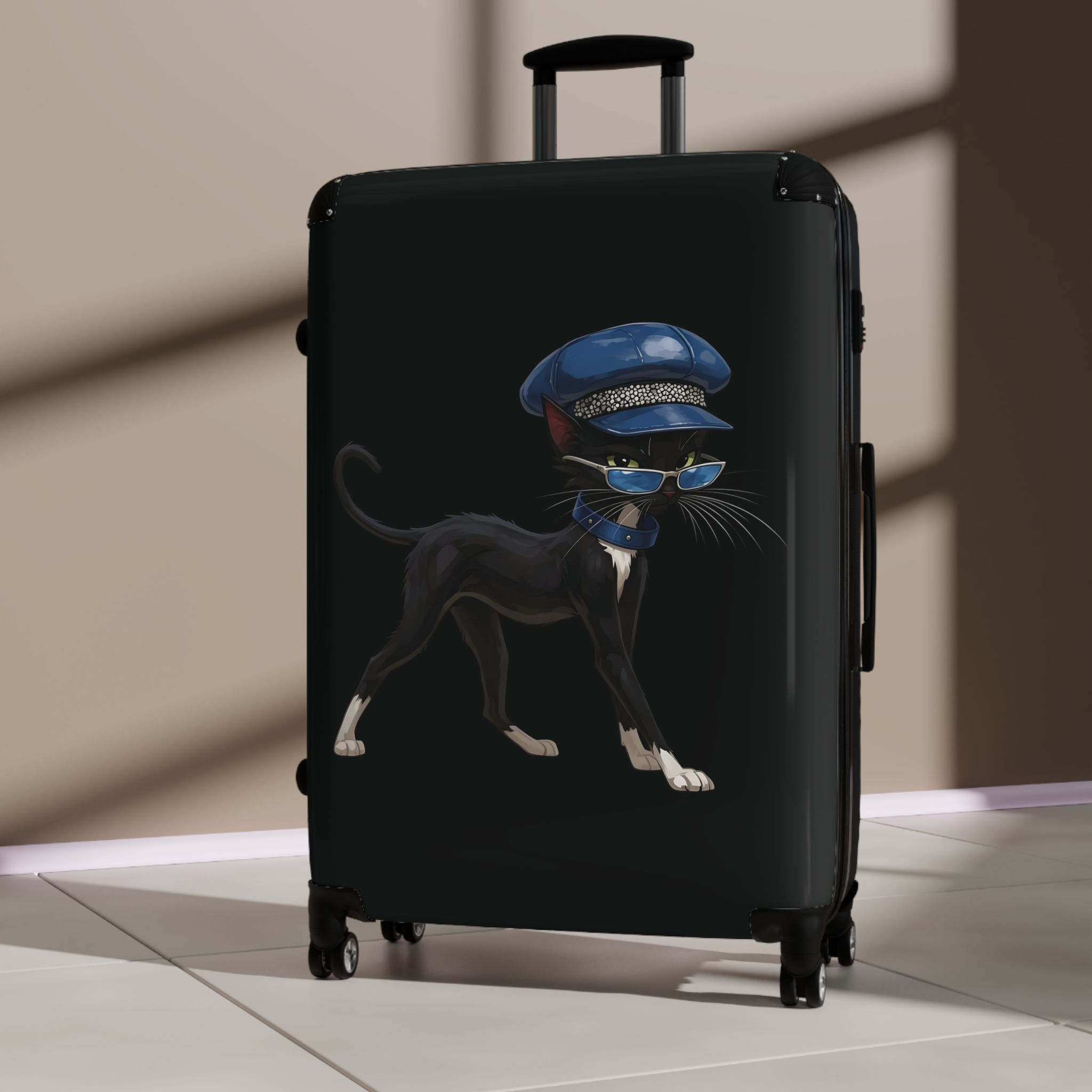 Tuxedo Tux Cat Carry-On Hardshell Suitcase