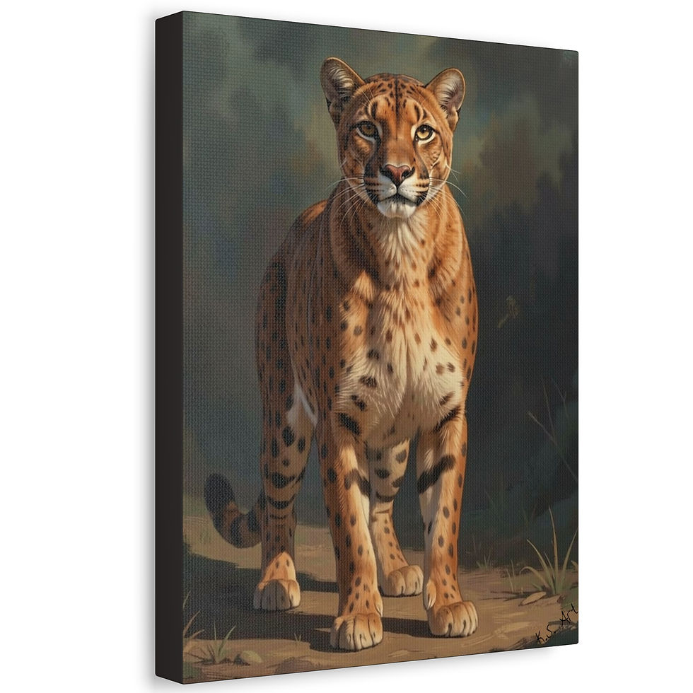 Thumbnail: Cheetah Portrait Stretched Canvas – Wildlife Art Print for Home Decor
