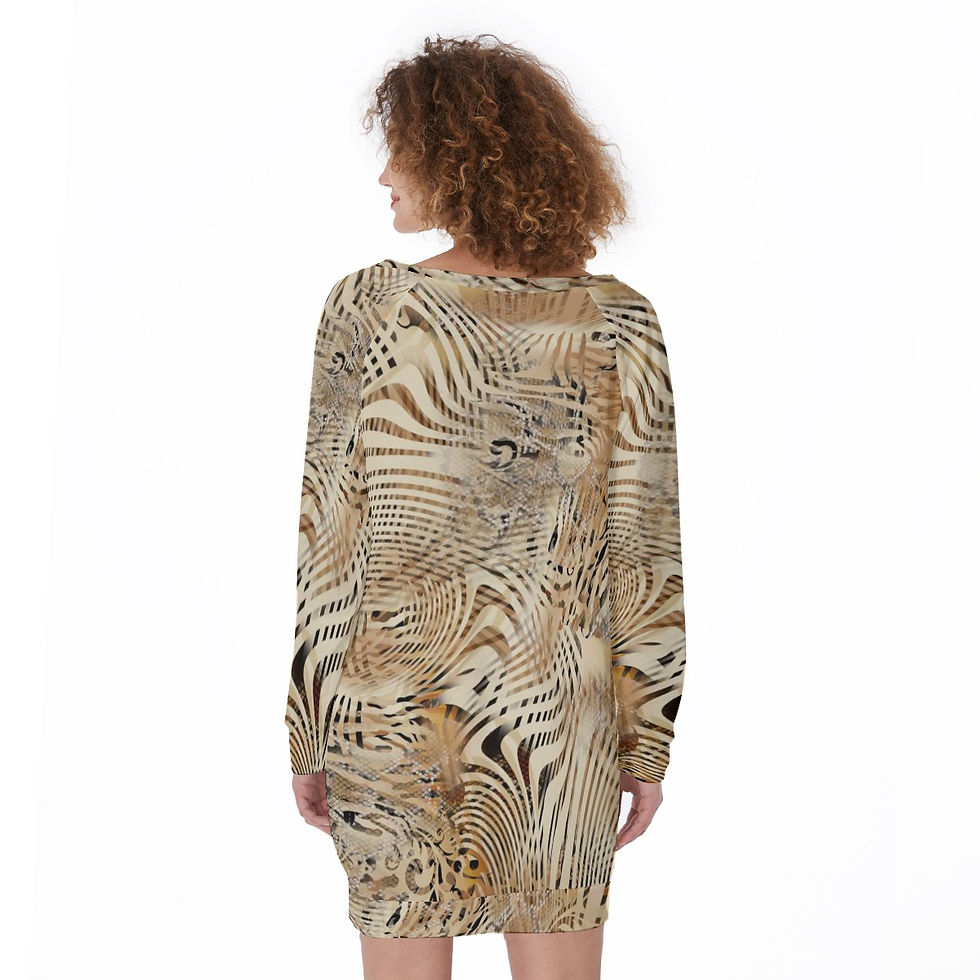 Thumbnail: Women's Catty Print Lace-Up Sweatshirt