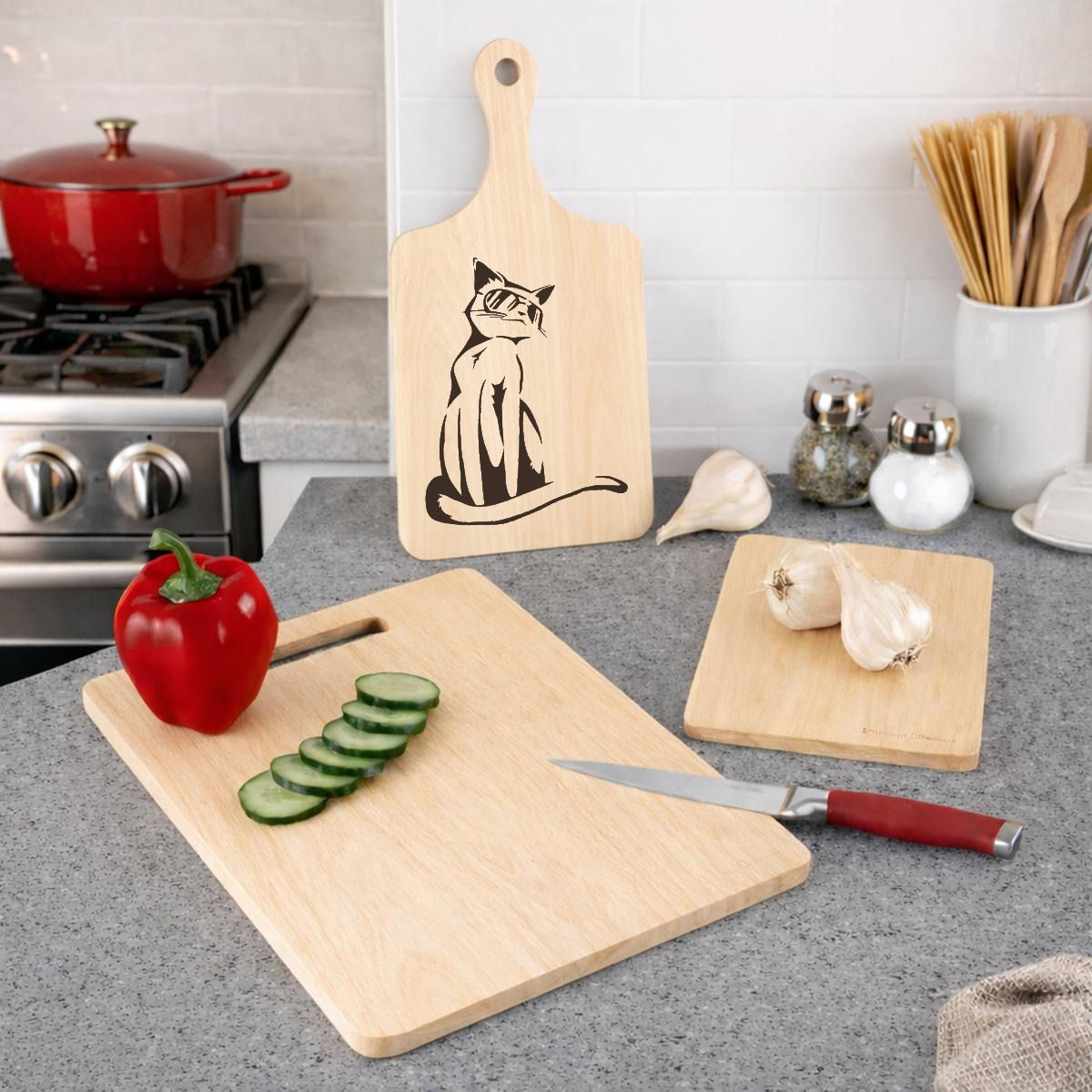Kitty Cool Cutting Board