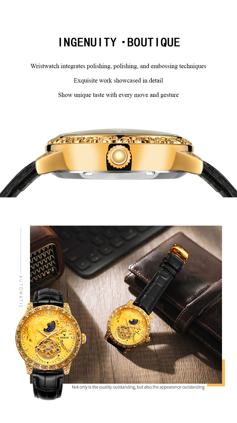 Thumbnail: SKROKZ Original Tiger Fashion Classics Diamond Man Watch