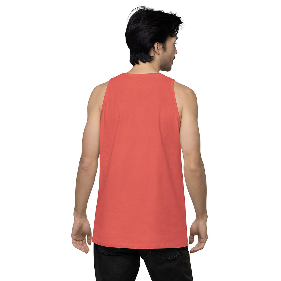 Thumbnail: Men’s Rockin' Cattytude Premium Cotton Tank Top