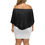 Thumbnail: Women's Feline Flair Off-Shoulder/Strapless Wrap Dress