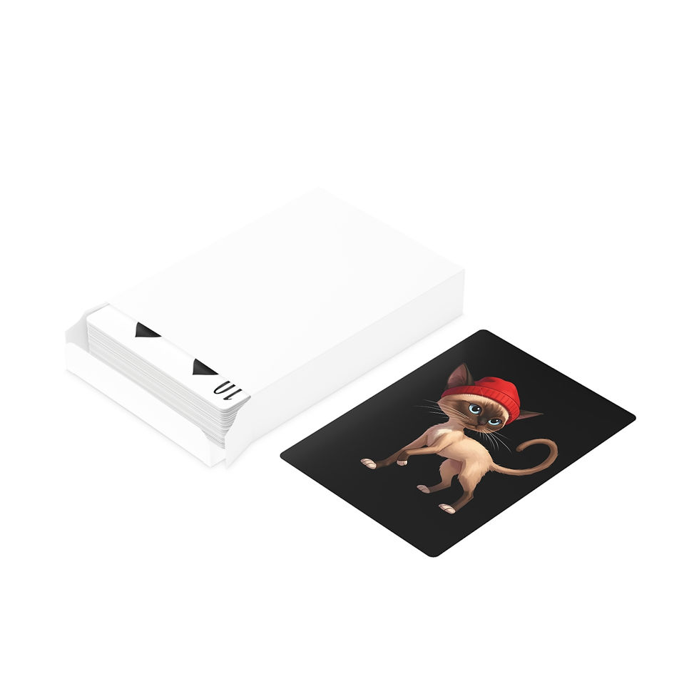 Thumbnail: Siamese Sam Cattytude Deck of Playing Cards