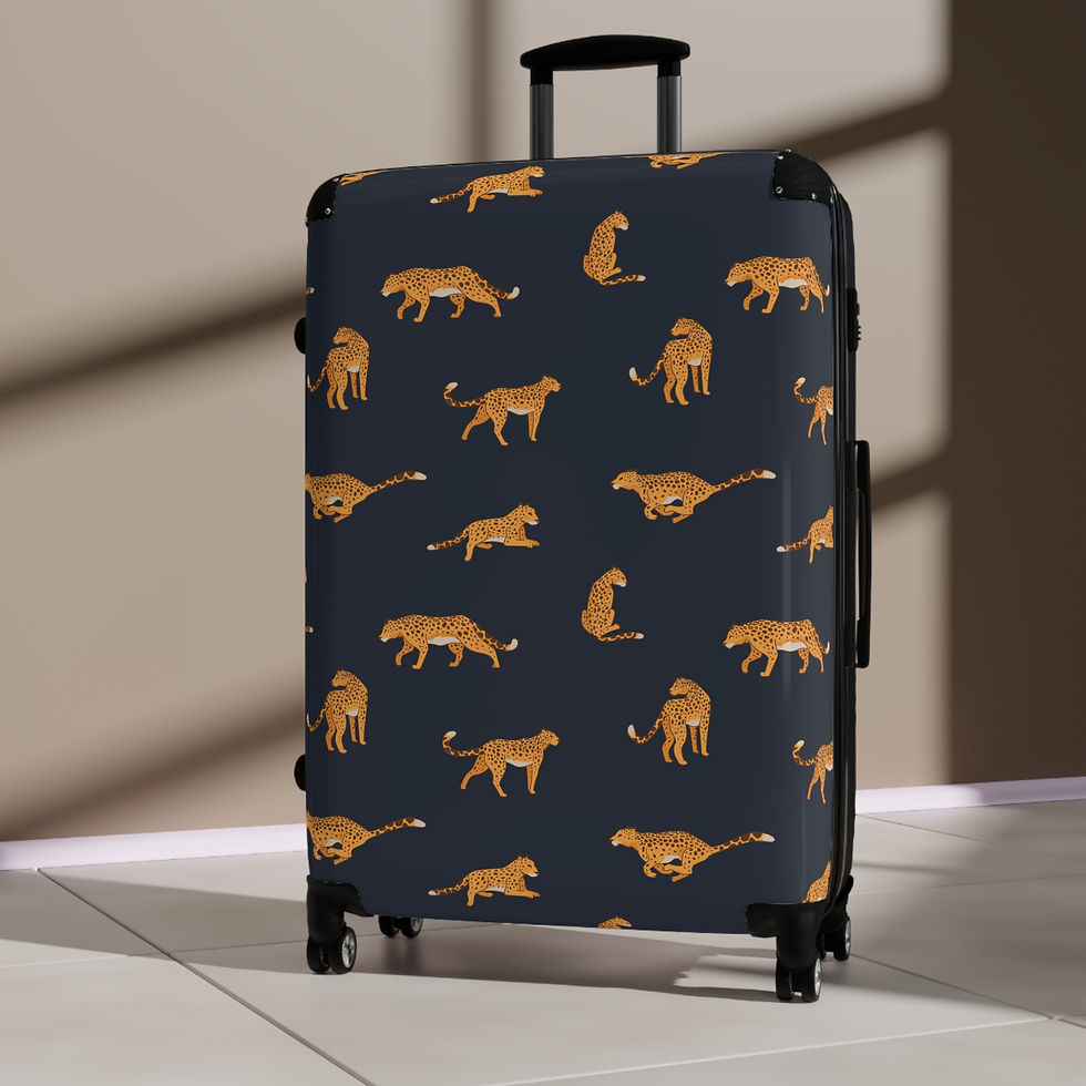 Thumbnail: Cheetah on the Run Carry-On Hardshell Suitcase